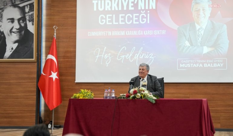 Mustafa Balbay, Ortahisar’da “Türkiye’nin Geleceği” başlıklı konferansta konuştu